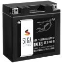 SIGA Bike Gel Motorradbatterie YTX20CH-BS 20Ah 12V